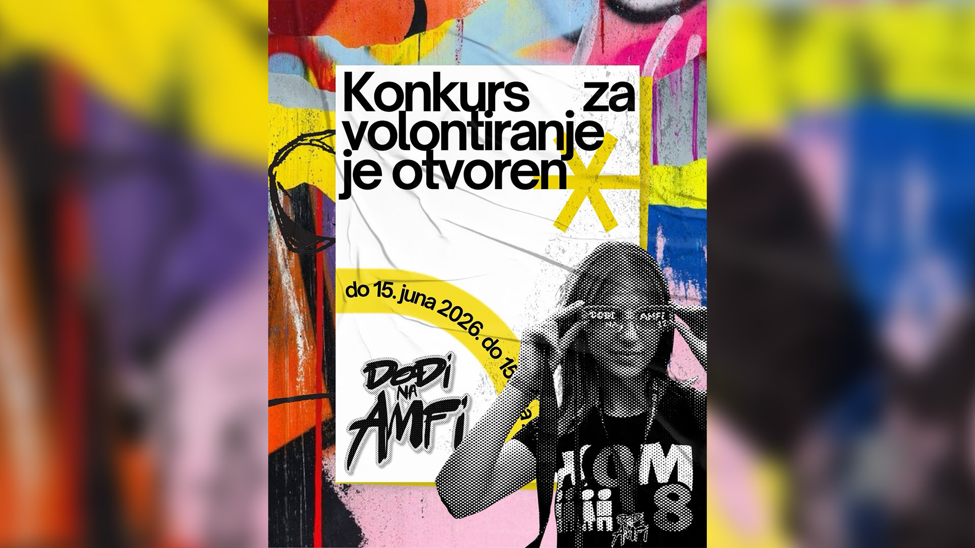 KONKURS ZA VOLONTIRANJE – DOĐI NA AMFI